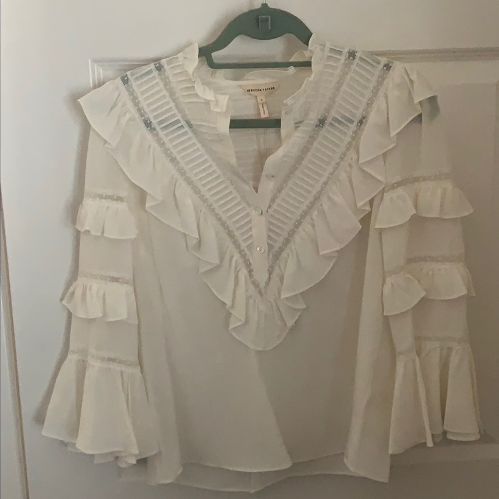 NWT Rebecca Taylor Silk Blouse